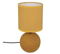 Lampe à Poser Céramique Boule 25cm Ocre