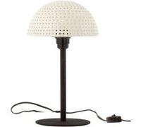 Lampe à Poser "Champignon Brillant" 36cm Blanc Blanc G