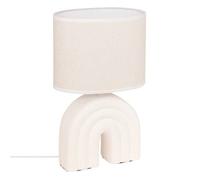 Lampe à poser champignon secteur Gabin blanc H32cm - Atmosphera Créateur d'intérieur