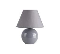 Lampe a poser/chevet Prime hauteur 23 cm Ø20 cm E14 40W gris foncé