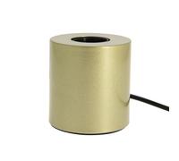 Xanlite, Lampe à Poser Cylindrique en Métal Couleur Laiton, Culot E27, Design Moderne, Hauteur Réglable, Éclairage Élégant, pour Chambre ou Bureau