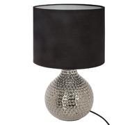 Atmosphera – Lampe à poser Mozo en céramique H 38 cm Argent