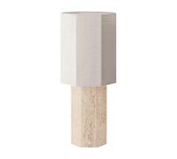 Lampe à Poser Eight Over Eight Grande Travertin/Jute White