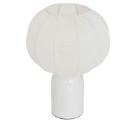 Atmosphera Lampe à poser Tobie métal 33 cm blanc