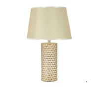 Mauro Ferretti Lampe de table Glam – céramique et métal, abat-jour – Or 47 cm