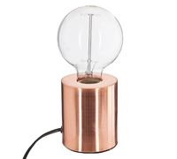 Atmosphera - Lampe à poser en fer Ampoule - H. 10,5 cm - Couleur cuivre
