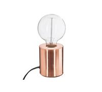 Lampe À Poser En Fer Ampoule - H. 10,5 Cm - Couleur Cuivre