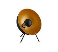Lampe à Poser en Métal Noir et Doré - SPOUTNIK -