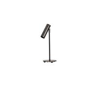 Lampe à poser en métal noir, G9, 1 ampoule, abat-jour ajustable, lampe de bureau - House Doctor, Norm - 14x14x38.4 cm