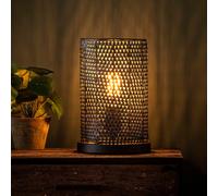 Lampe à poser en métal perforé MARA