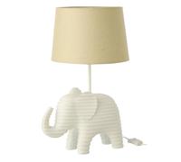 Lampe à Poser en Résine Éléphant 48cm Blanc