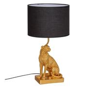 Lampe à Poser en Résine Léopard 47cm Doré