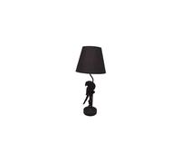 Lampe à poser en résine noire, E27, 1 ampoule, lampe de chevet - Chehoma, Perroquet - 25x25x61 cm