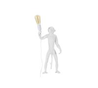 Lampe à Poser en Résine Singe 55cm Blanc