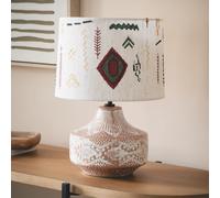 LEDKIA LIGHTING Lampe à Poser en Tissu et Céramique Agra Multicolore
