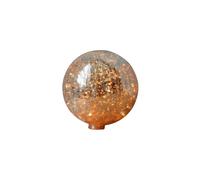 Lampe à poser en verre mercurisé craquelé, transparent, boule, guirlande, lampe de chevet - Chehoma, Guirlande - Ø20 cm
