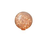 Lampe à poser en verre transparent, boule craquelée, guirlande lumineuse - Chehoma, Guirlande - H25 cm
