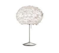 Umage Lampe de table Eos medium Blanc-Acier brossé