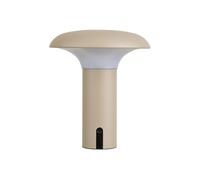 Lampe à poser extérieure RAMSEY - Rechargeable, polypropylène beige et blanc