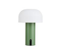 Lampe à poser extérieure SOLAM - Rechargeable, polypropylène vert et blanc
