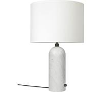 GUBI Lampe de table Gravity L Marbre blanc-blanc
