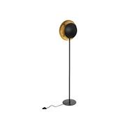 Lampe à poser, lampadaire droit en métal noir - Longueur 33 x Profondeur 23 x Hauteur 144 cm --