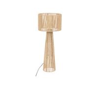Lampe à poser, lampadaire droit en papier/métal coloris naturel - Diamètre 38 x Hauteur 97 cm --