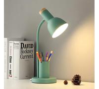 LAMPE A POSER-Lampe de bureau avec porte-stylo, art à la mode, lampe LED simple, protection des yeux, lecture,vert