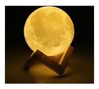 Lampe à poser led apparence lune 3d (diam 12cm)