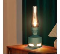 Lampe à Poser LED Contrôle Tactile Lampe De Chevet,Lampe De Chevet LED,Simulation Lampe à Pétrole Rétro,Dix Niveaux De Gradation