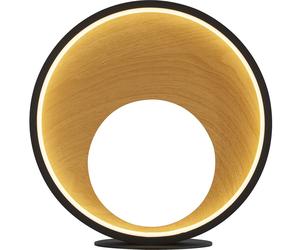 Lampe à poser LED Crosby - Noir avec effet bois