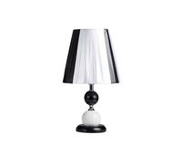 Lampe à poser LED E27 Variateur d'intensité Abat-jour tissu Céramique Noir / Blanc