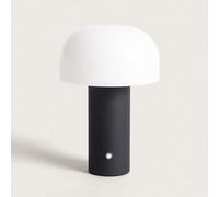 Lampe À Poser Led Portable Avec Batterie Usb Rechargeable Leta Noir