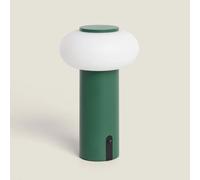 Lampe À Poser Led Portable Extérieur Métal Avec Batterie Rechargeable Katse Vert