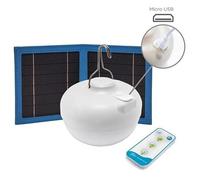 Lampe À Poser Led Solaire Cherry 900lm 9w Ip54 Blanc Chaud Newgarden Rechargeable Blanc