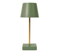 Lampe à poser led tactile vert rechargeable USB avec 3 intensités de lumière blanche