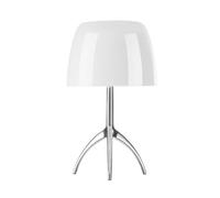 Lumiere Grande Lampe de Table Aluminium Blanc avec Gradateur Foscarini - 8025594150926