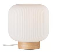 Lampe à poser MILFORD verre base bois IP20 E27 - Nordlux, Intérieur