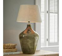 Lampe à poser Morazan vert/lin H/Ø env. 74.5/30 cm