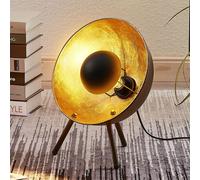 Lindby lampe à poser en noir, doré, de chevet | lampe de table e27, moderne pour salon, séjour, salle à manger