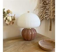 Lampe à poser Objet Paris Madeleine en verre et céramique marron Moka H25cm D22cm Bleu,Orange,Rouge,Vert