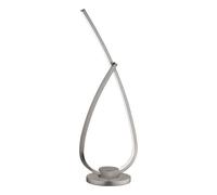 Lampe à poser PALOZZA 1 LED 11W en aluminium nickel mat 150x110x420mm