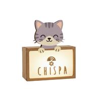 Lampe à poser personnalisable - chat