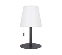 Xanlite, Lampe à Poser POP Abat-Jour Métal Rechargeable USB, Température de Couleur Réglable, Résistante IP44, Autonomie 8H, Idéale pour Extérieur et Intérieur, Gris