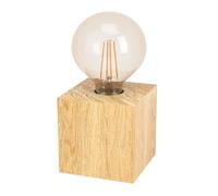 Lampe à poser PR2 E27 1X40W en bois marron 95x95x95mm