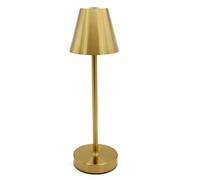 Lampe à poser sans fil dorée LED - 3 teintes (chaud/neutre/froid) avec variateur - USB rechargeable
