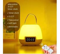 Lampe à Poser Sans Fil LED, Lampe de Chevet Dimmable 3 Modes de Lumière, Minuterie Intégrée pour Bureau et Chambre Adulte Enfant