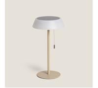 Lampe à Poser Solaire Extérieur LED 1.2W Métal Aldana Crème