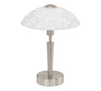 Lampe à poser SOLO E14 1X60W en acier nickel mat D265mm