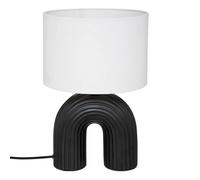 Atmosphera - Lampe Eidel - métal et céramique - noir - H40-5 cm